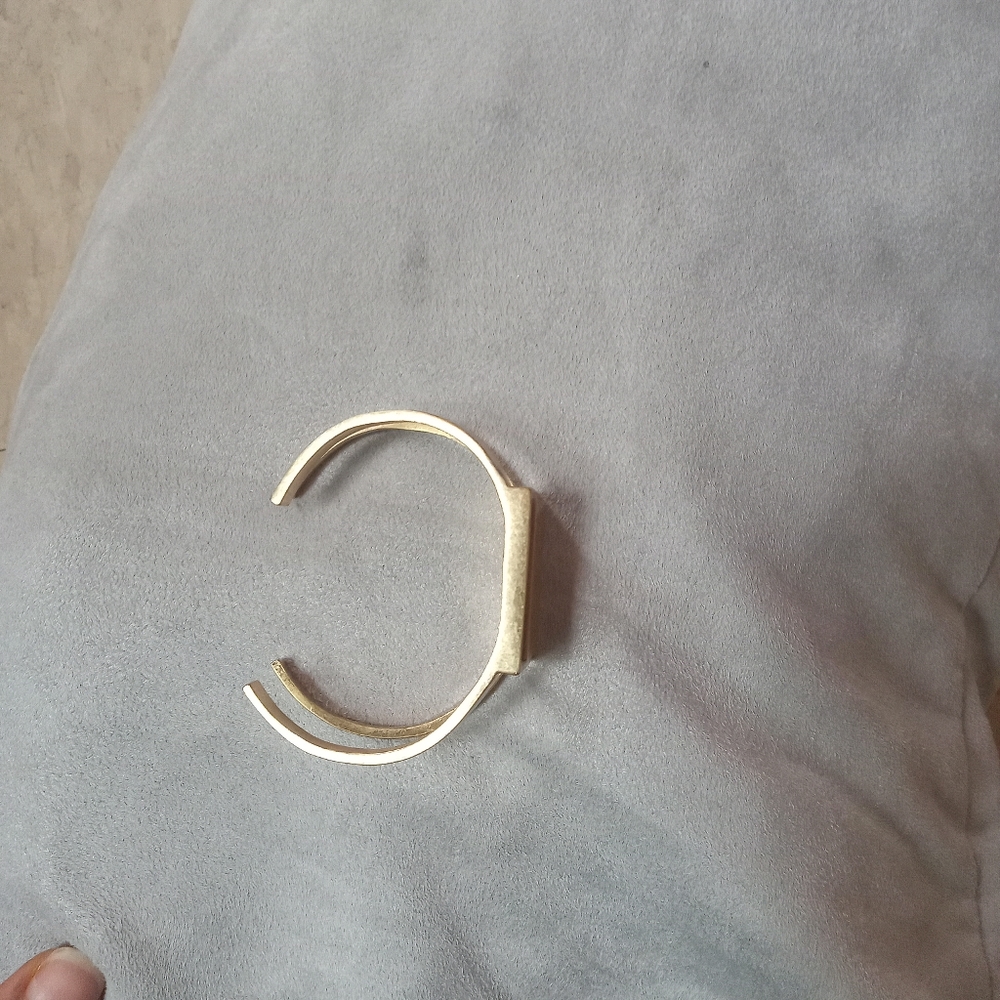 Madewell Tiger Eye Rectangle Cuff Bracelet